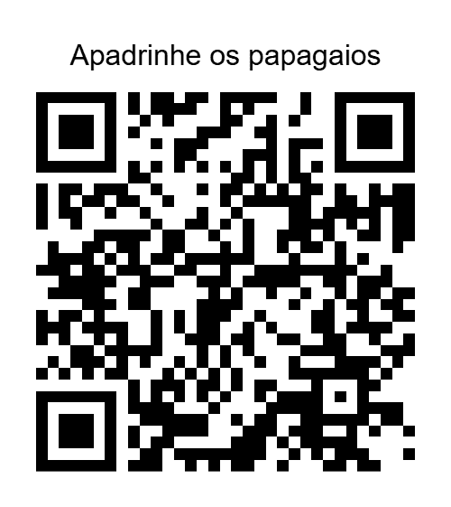 QR Code Pix para Apadrinhe os papagaios